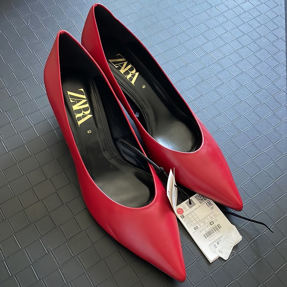 New Zara red heels